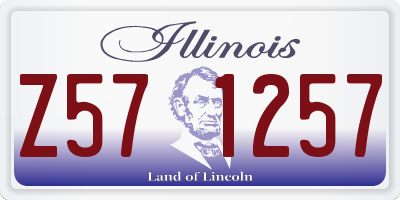 IL license plate Z571257