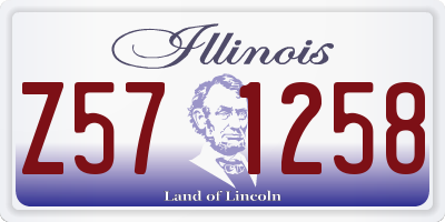 IL license plate Z571258