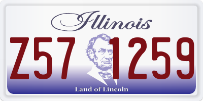 IL license plate Z571259