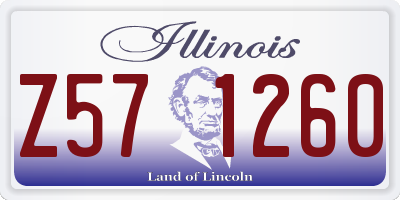 IL license plate Z571260