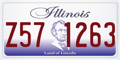 IL license plate Z571263