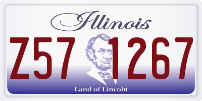 IL license plate Z571267