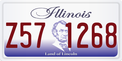 IL license plate Z571268