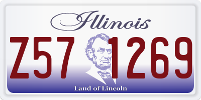 IL license plate Z571269