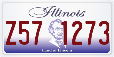 IL license plate Z571273