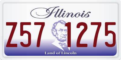IL license plate Z571275
