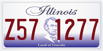IL license plate Z571277