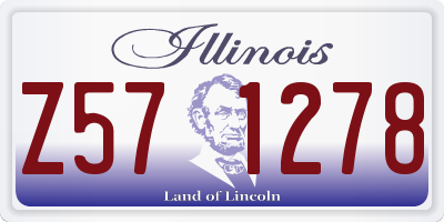 IL license plate Z571278