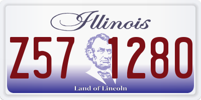 IL license plate Z571280