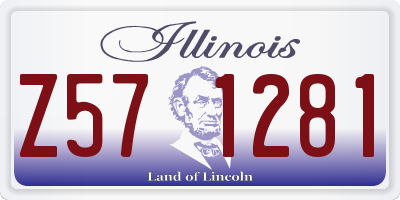 IL license plate Z571281