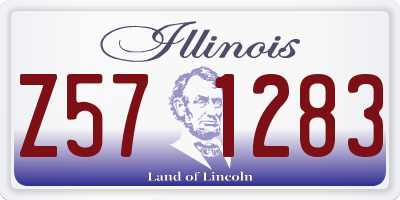 IL license plate Z571283