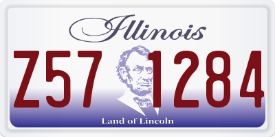 IL license plate Z571284