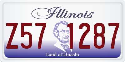 IL license plate Z571287