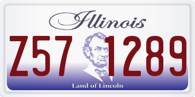 IL license plate Z571289