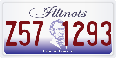 IL license plate Z571293