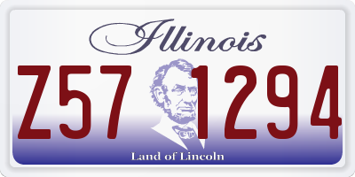 IL license plate Z571294