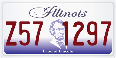 IL license plate Z571297