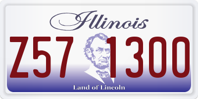 IL license plate Z571300