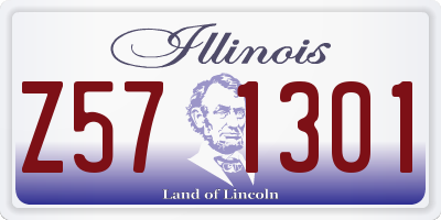 IL license plate Z571301