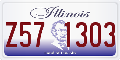 IL license plate Z571303