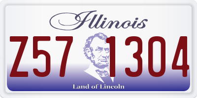 IL license plate Z571304