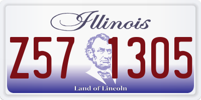 IL license plate Z571305
