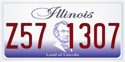 IL license plate Z571307