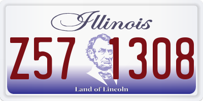 IL license plate Z571308