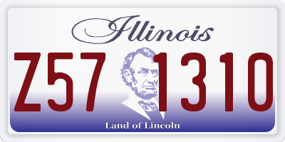 IL license plate Z571310