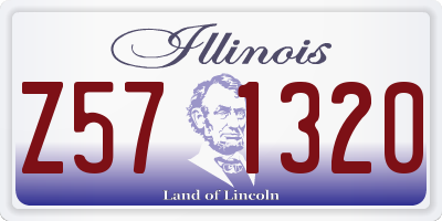 IL license plate Z571320