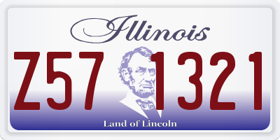 IL license plate Z571321