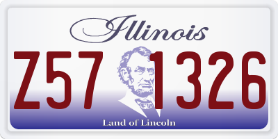 IL license plate Z571326