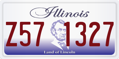 IL license plate Z571327