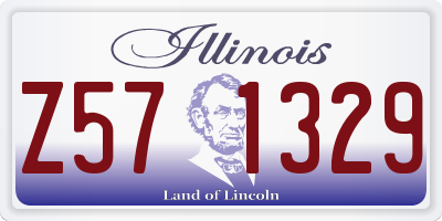 IL license plate Z571329