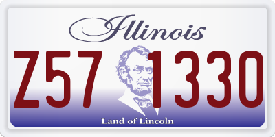 IL license plate Z571330