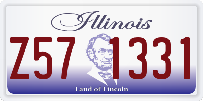 IL license plate Z571331