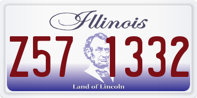 IL license plate Z571332