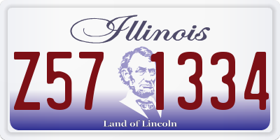 IL license plate Z571334