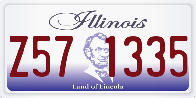 IL license plate Z571335