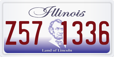IL license plate Z571336