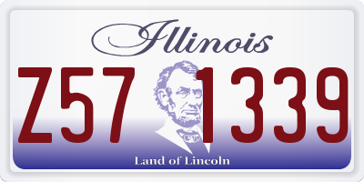 IL license plate Z571339