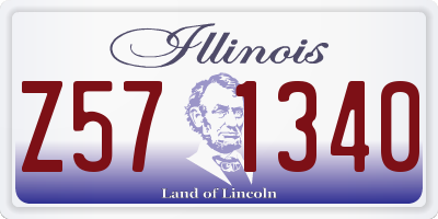 IL license plate Z571340