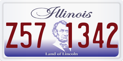 IL license plate Z571342