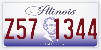 IL license plate Z571344