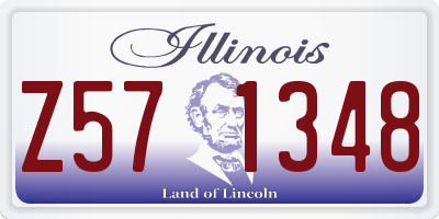 IL license plate Z571348