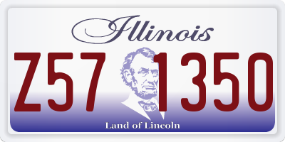 IL license plate Z571350