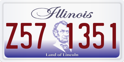 IL license plate Z571351