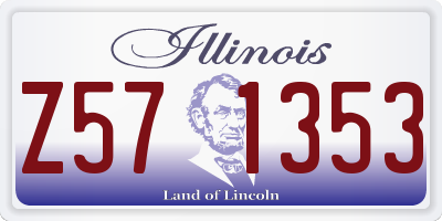 IL license plate Z571353
