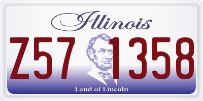 IL license plate Z571358