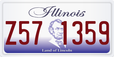 IL license plate Z571359